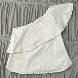 One Shoulder Ruffle top